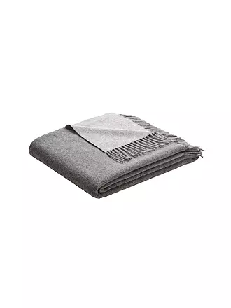 BIEDERLACK | Plaid CASHMERE 130x170cm Forest Salvia | grau